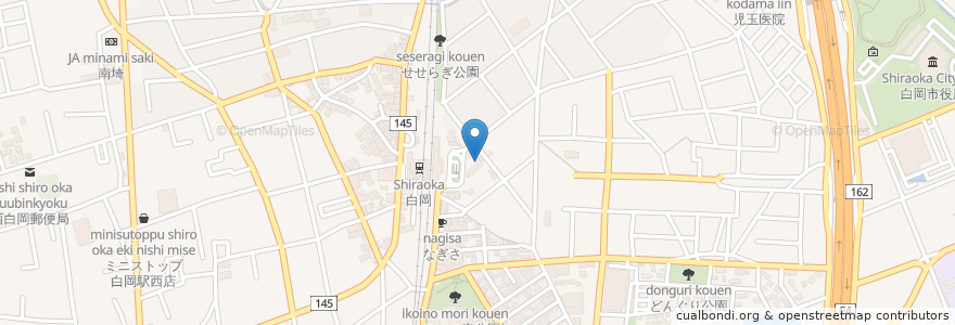 Mapa de ubicacion de 松永歯科医院 en ژاپن, 埼玉県, 白岡市.