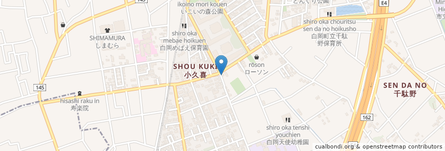 Mapa de ubicacion de たけおだ歯科医院 en Japan, Präfektur Saitama, 白岡市.
