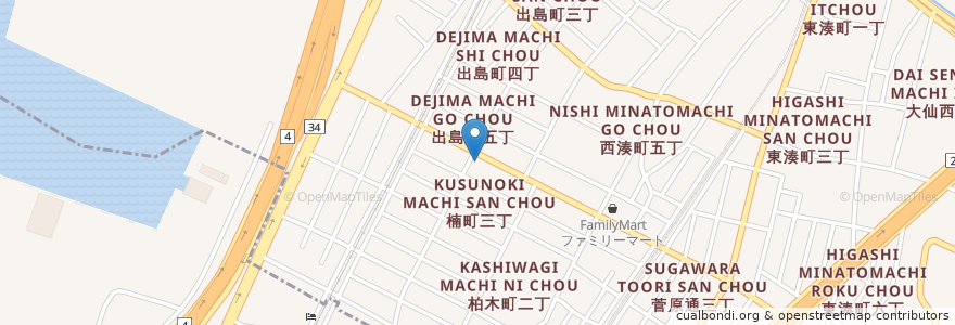 Mapa de ubicacion de ぷらんたん en Jepun, 大阪府, 堺市, 堺区.
