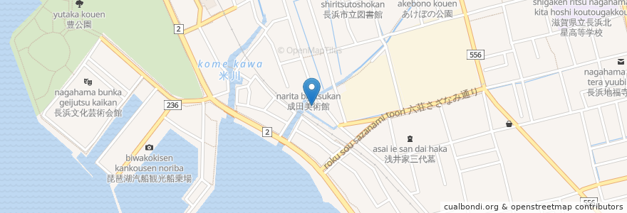 Mapa de ubicacion de 本場讃岐うどん なな屋 en 日本, 滋賀県/滋賀縣, 長浜市.