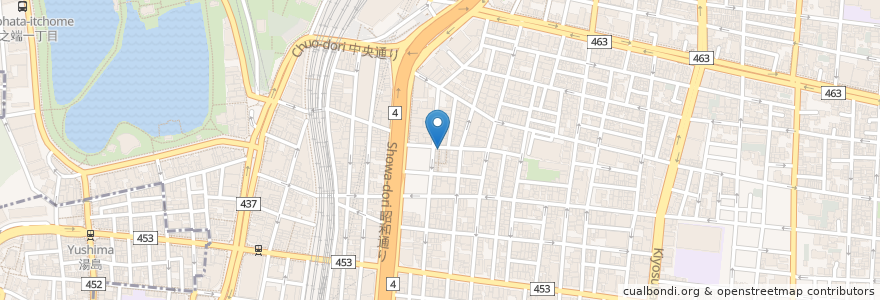 Mapa de ubicacion de 京城苑 en Giappone, Tokyo, 台東区.