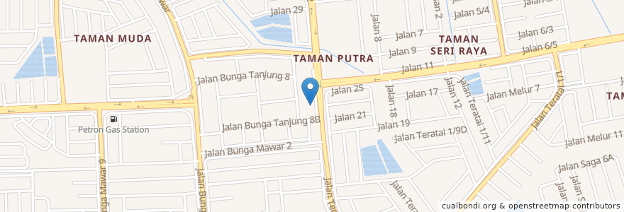 Mapa de ubicacion de Maybank en Malaysia, Selangor, Ampang Jaya Municipal Council.
