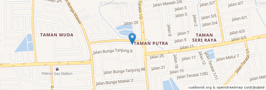 Mapa de ubicacion de Public Bank en Malaysia, Selangor, Ampang Jaya Municipal Council.