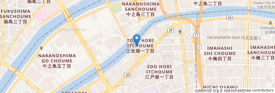 Mapa de ubicacion de BEERBELLY en Giappone, Prefettura Di Osaka, 大阪市, 北区.
