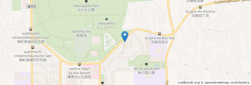 Mapa de ubicacion de 山田歯科 en Japan, 東京都, 練馬区.