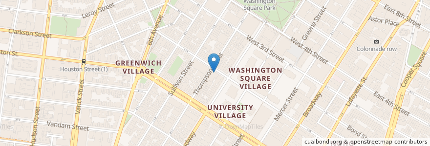 Mapa de ubicacion de Surya en Соединённые Штаты Америки, Нью-Йорк, Нью-Йорк, Округ Нью-Йорк, Манхэттен, Manhattan Community Board 2.