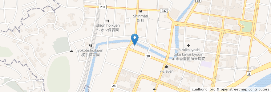 Mapa de ubicacion de タイムズ en Japon, Préfecture De Kumamoto, 熊本市, 中央区.