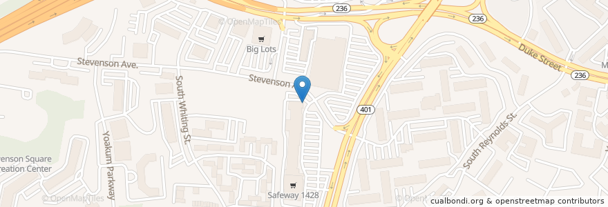 Mapa de ubicacion de Los Tios Grill en Stati Uniti D'America, Virginia, Alexandria.