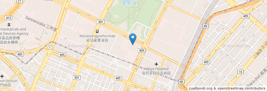 Mapa de ubicacion de 藪蕎麦 en 日本, 東京都, 千代田区.