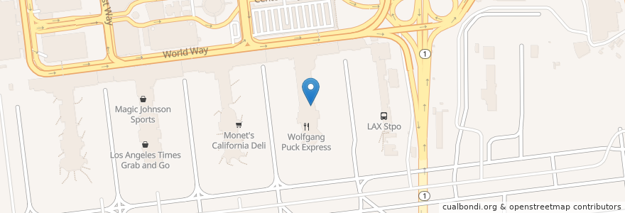 Mapa de ubicacion de Rolling Stone en Verenigde Staten, Californië, Los Angeles County, Los Angeles.