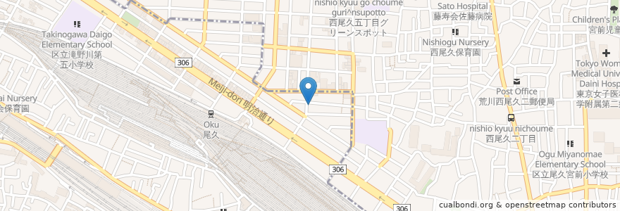 Mapa de ubicacion de ヨギヨ en اليابان, 東京都.