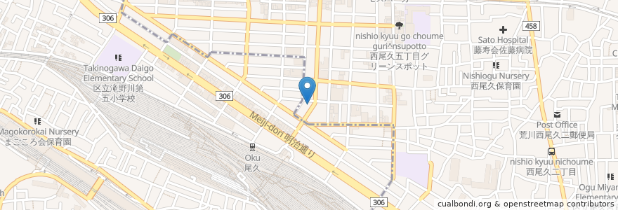 Mapa de ubicacion de 韓マル en Japonya, 東京都.
