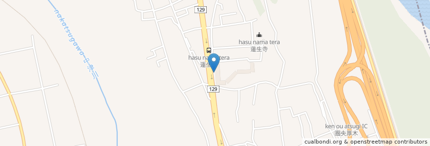 Mapa de ubicacion de 中島歯科医院 en 日本, 神奈川県, 厚木市.
