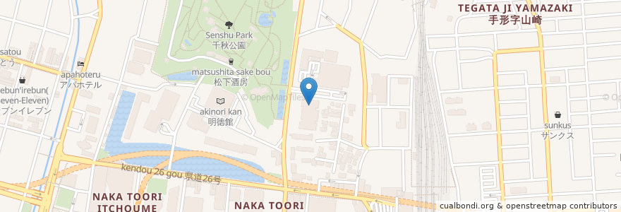 Mapa de ubicacion de 秋田県健康環境センター en Japão, 秋田県, 秋田市.