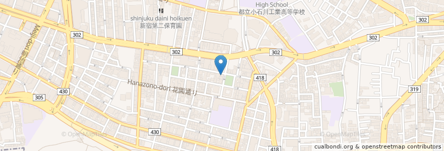 Mapa de ubicacion de てっぺいちゃん en Japan, 東京都, 新宿区.