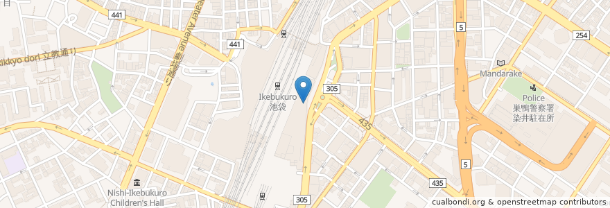 Mapa de ubicacion de 活美登利 en ژاپن, 東京都, 豊島区.