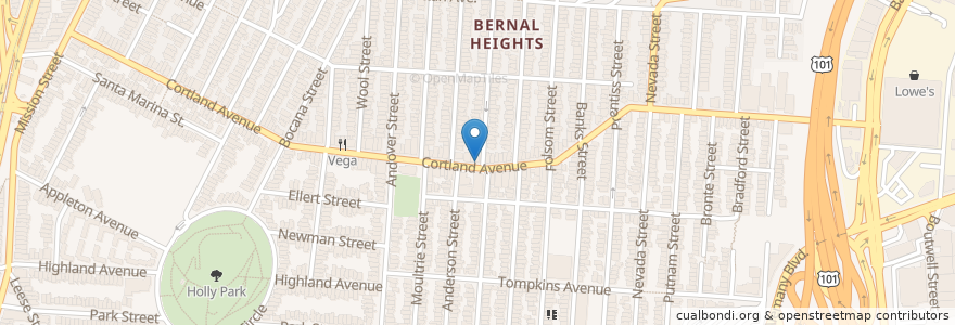 Mapa de ubicacion de Martha & Bros. Coffe Company en Amerika Birleşik Devletleri, Kaliforniya, San Francisco, San Francisco.