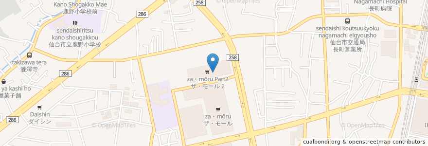 Mapa de ubicacion de うまい鮨勘 en اليابان, 宮城県, 仙台市, 太白区.