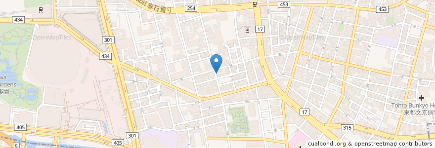 Mapa de ubicacion de 本郷壱岐坂矯正歯科 en 일본, 도쿄도, 분쿄구.