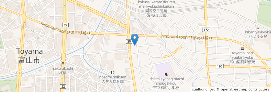 Mapa de ubicacion de 成円寺 en اليابان, 富山県, 富山市.