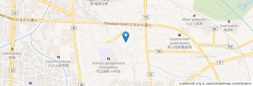 Mapa de ubicacion de 教真寺 en Япония, Тояма, 富山市.