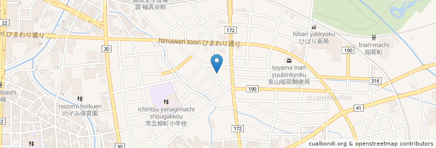 Mapa de ubicacion de 明栄寺 en ژاپن, 富山県, 富山市.
