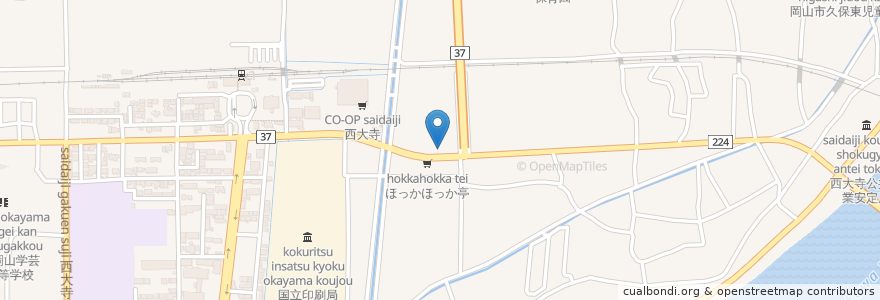 Mapa de ubicacion de たかぎ歯科クリニック en Jepun, 岡山県, 岡山市, 東区.