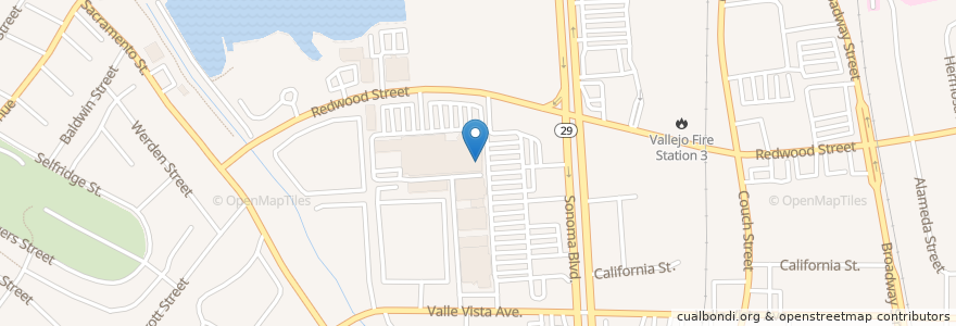 Mapa de ubicacion de The UPS Store en États-Unis D'Amérique, Californie, Solano County, Vallejo.