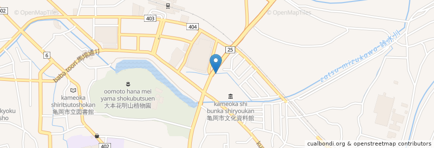 Mapa de ubicacion de トヨタレンタカー 亀岡店 en 日本, 京都府, 亀岡市.