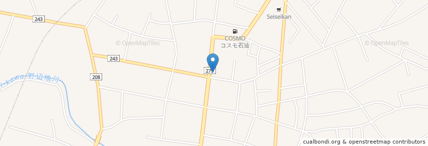 Mapa de ubicacion de みちのく銀行 野辺地支店 en Japón, Prefectura De Aomori, 上北郡, 野辺地町.