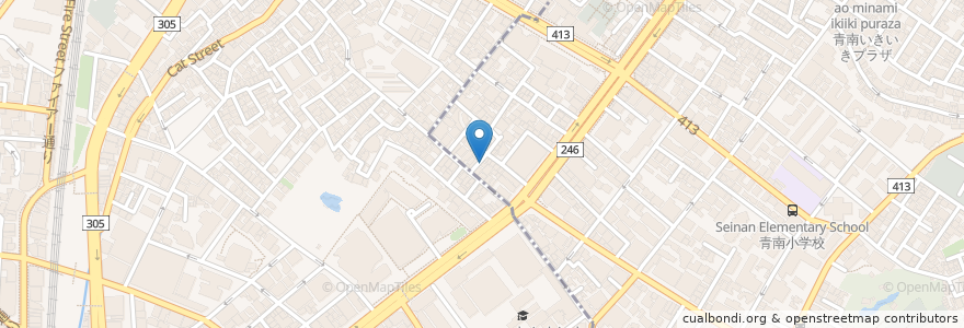 Mapa de ubicacion de Torsys café • An Stand en 日本, 東京都, 渋谷区.