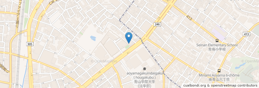 Mapa de ubicacion de Elle café en Japan, 東京都, 渋谷区.