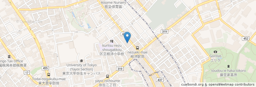 Mapa de ubicacion de 山田医院総合検診センター en 日本, 東京都, 文京区.