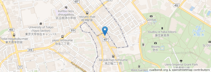 Mapa de ubicacion de アイ愛介護サービス en Japonya, 東京都.