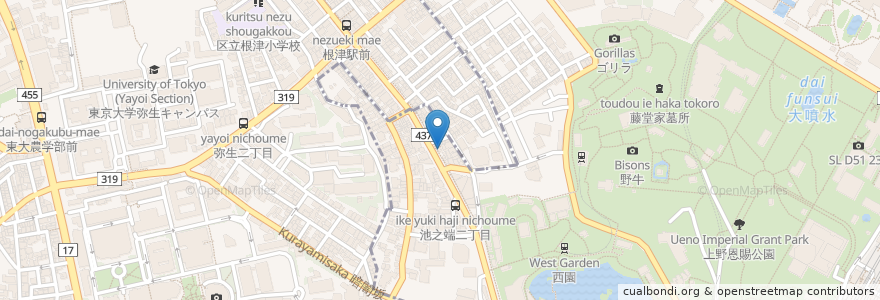 Mapa de ubicacion de JACK en 일본, 도쿄도.