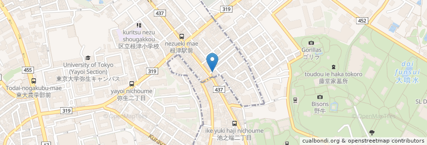 Mapa de ubicacion de Sports Pub en 日本, 東京都.