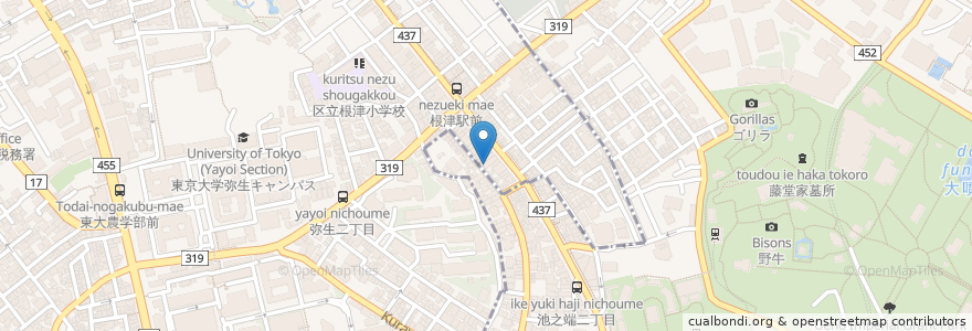 Mapa de ubicacion de 十割つけ蕎麦ムラマサ en 日本, 東京都, 文京区.