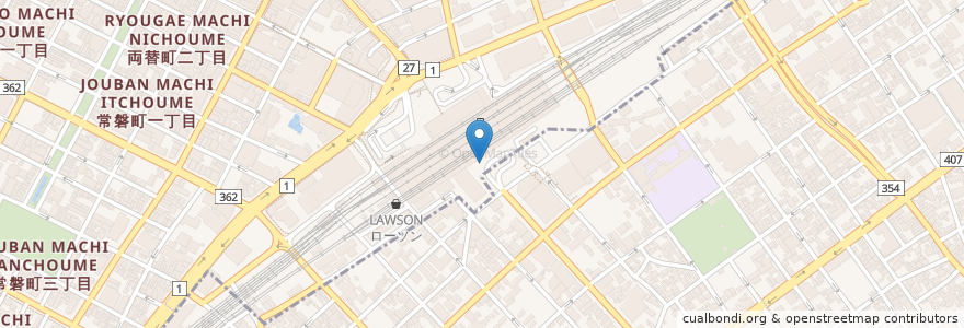 Mapa de ubicacion de 静岡駅南口タクシー乗り場 en 日本, 静岡県, 静岡市, 葵区.