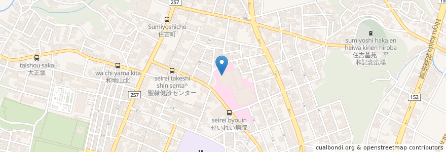 Mapa de ubicacion de タリーズコーヒー 聖隷浜松病院店 en Япония, Сидзуока, 浜松市, 中区.