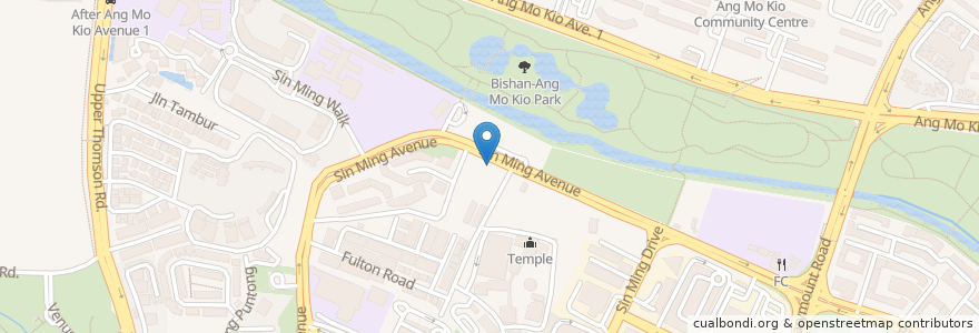 Mapa de ubicacion de Two Chefs Sin Ming Ave en Сингапур, Central.