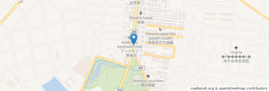 Mapa de ubicacion de 隠れ家 居酒屋i-空間 en 일본, 아이치현, 豊橋市.
