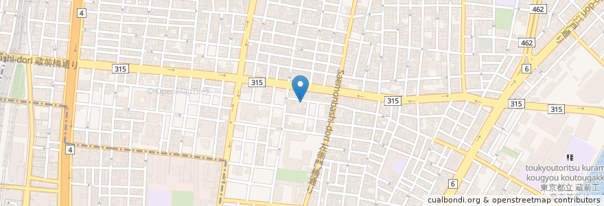 Mapa de ubicacion de ぽけっとランド浅草橋保育園 en 日本, 东京都/東京都, 台東区.