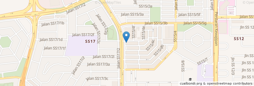 Mapa de ubicacion de Donutes & coffee en مالزی, سلانگور, Majlis Bandaraya Subang Jaya.