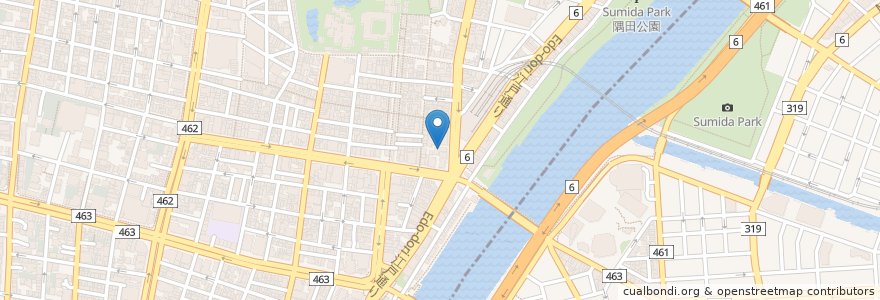 Mapa de ubicacion de 腹八分目 en 日本, 东京都/東京都, 台東区.
