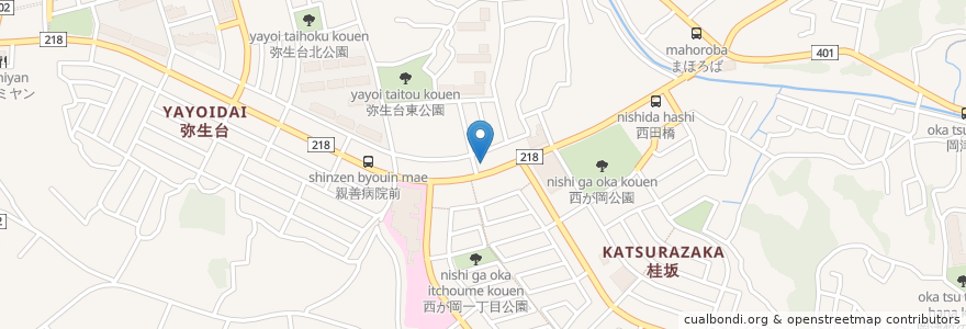 Mapa de ubicacion de KYGNUS en Japan, Präfektur Kanagawa, Yokohama, 泉区.
