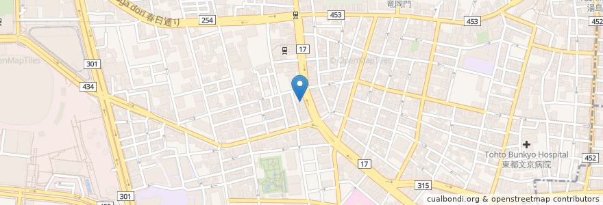 Mapa de ubicacion de スペイン酒場P en Japan, 東京都, 文京区.