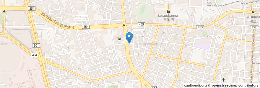 Mapa de ubicacion de オアシス薬局 en 일본, 도쿄도, 분쿄구.