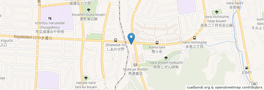 Mapa de ubicacion de DOGPLEX en ژاپن, 神奈川県, 横浜市, 青葉区.