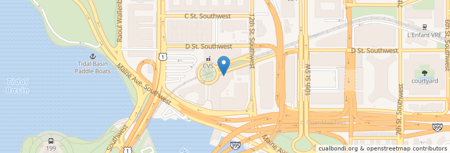 Mapa de ubicacion de Flippin' Pizza en Verenigde Staten, Washington D.C., Washington.