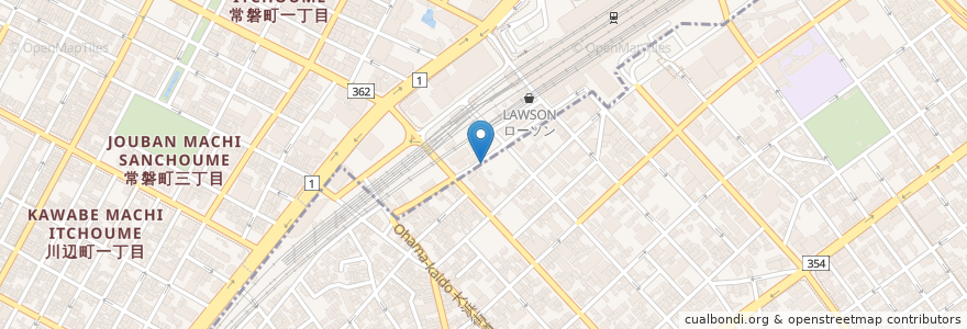 Mapa de ubicacion de みんなのパーキング入口 en 日本, 静岡県, 静岡市, 葵区.
